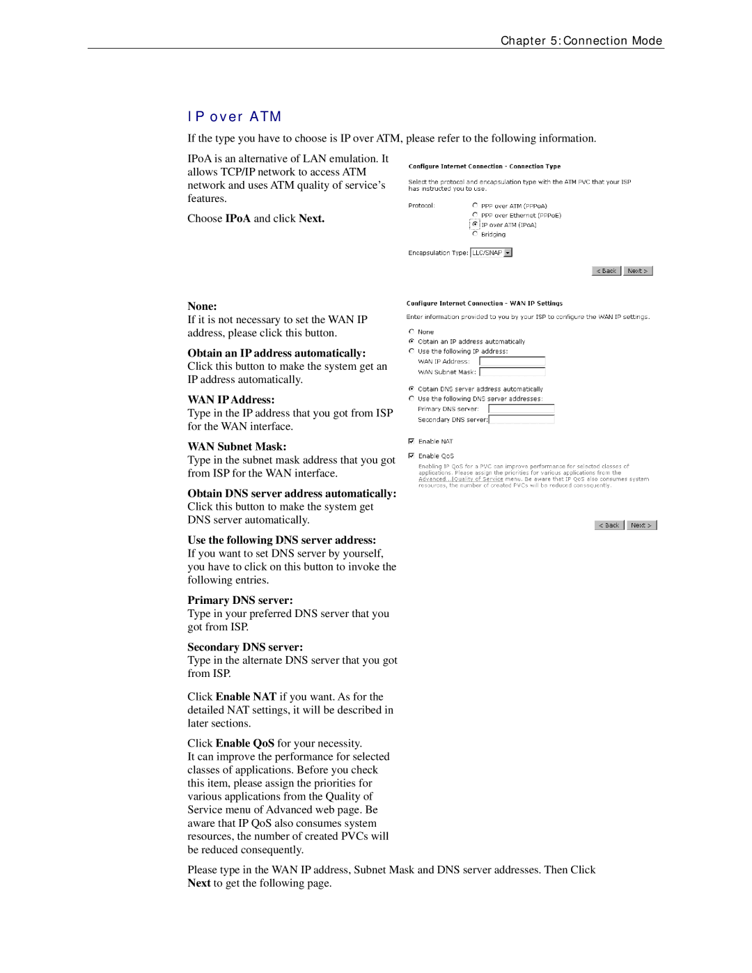 Siemens CL-110 user manual IP over ATM, None 