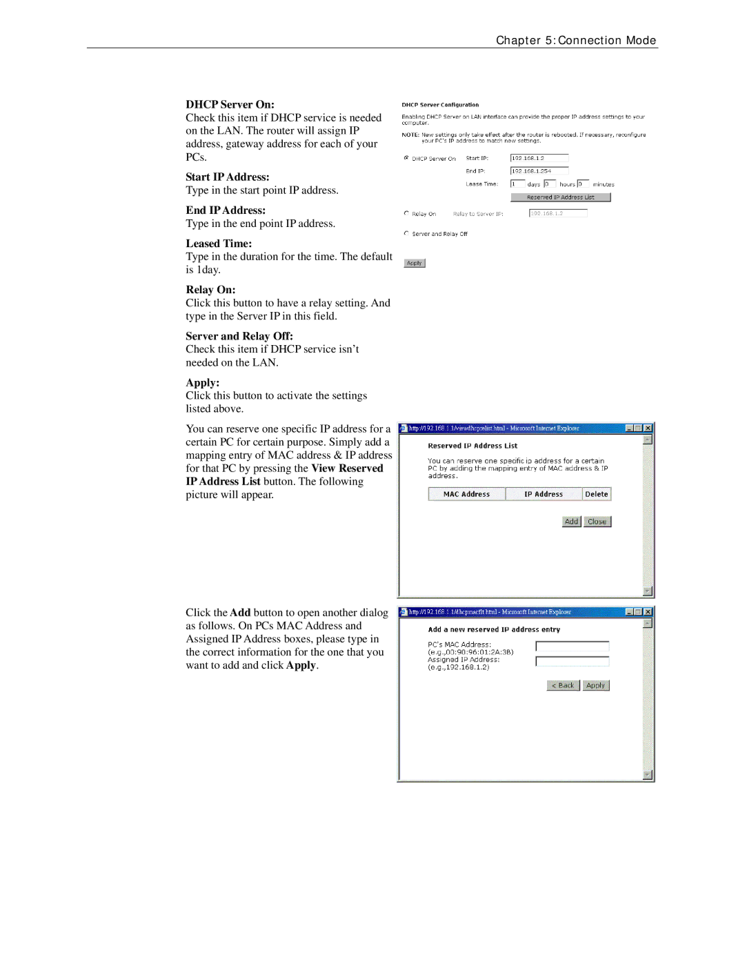 Siemens CL-110 user manual Relay On, Server and Relay Off 