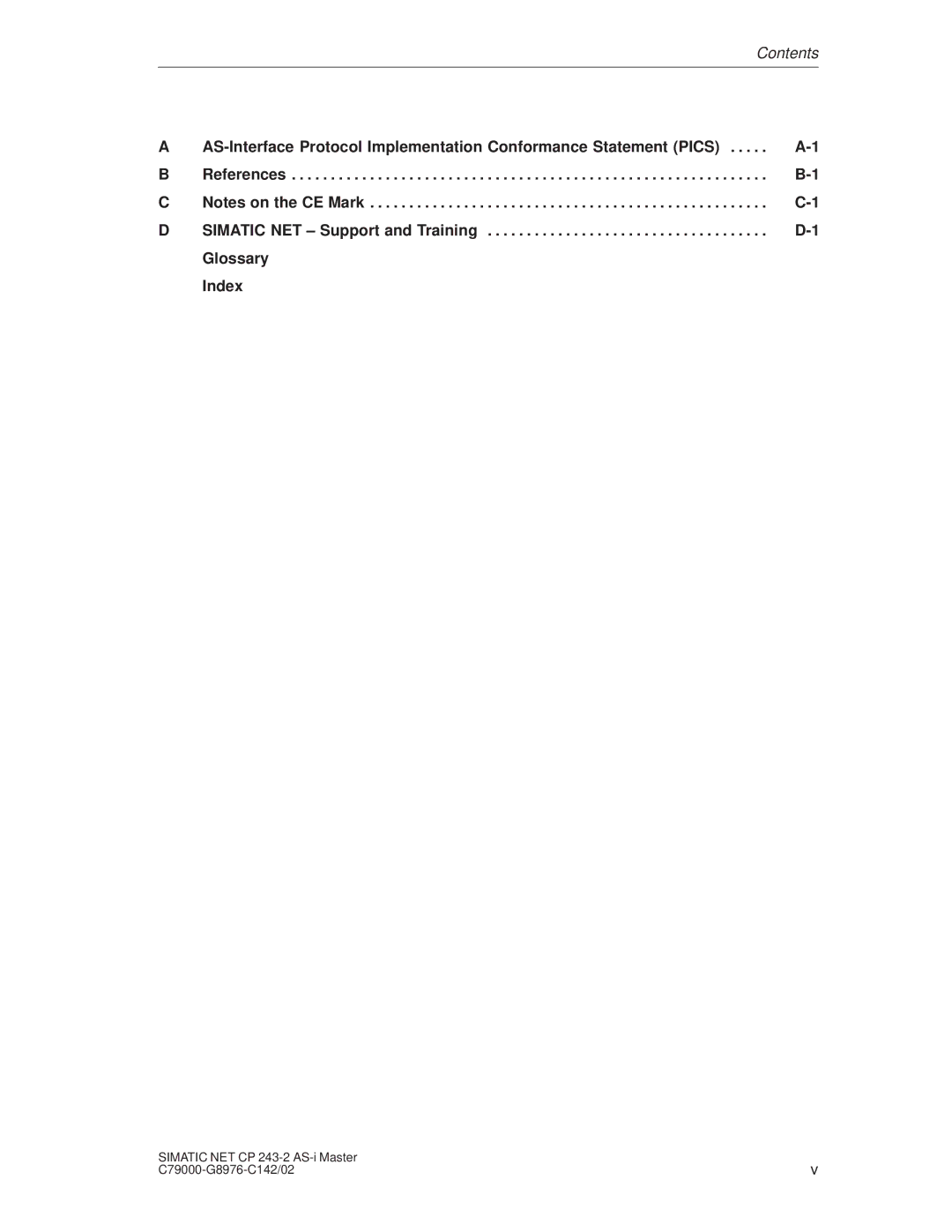 Siemens CP 243-2 installation instructions Glossary Index, References Simatic NET ± Support and Training 