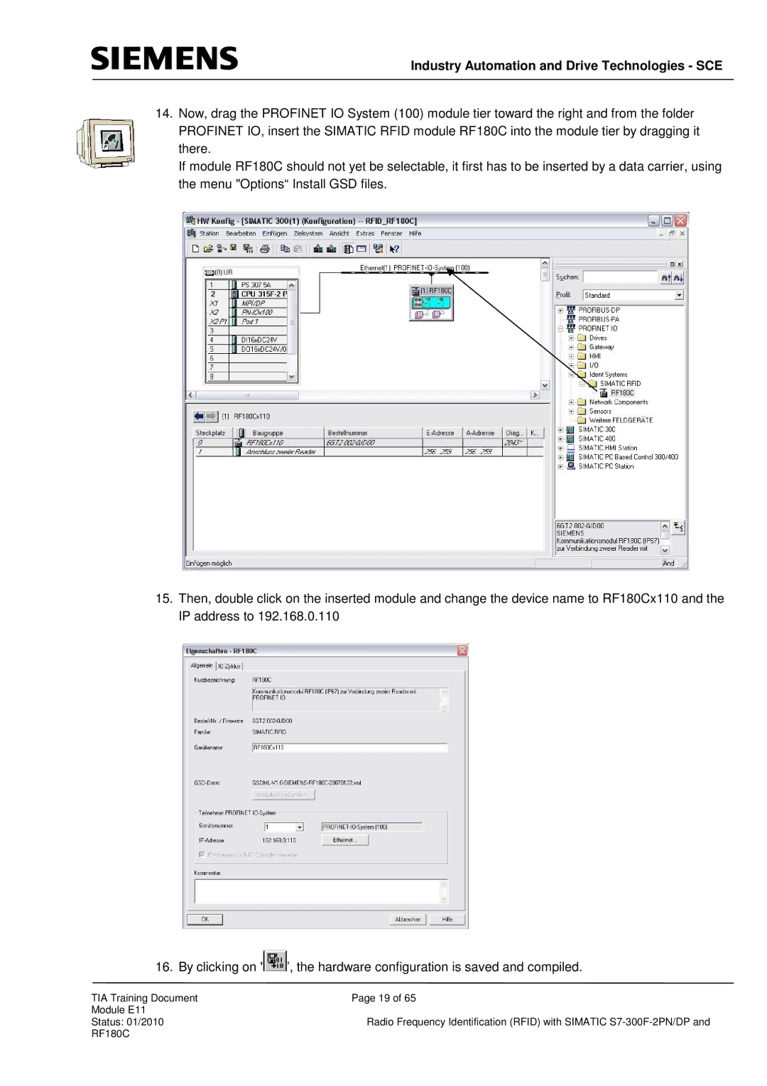 Siemens S7-300F-2 PN, DP manual Industry Automation and Drive Technologies SCE 