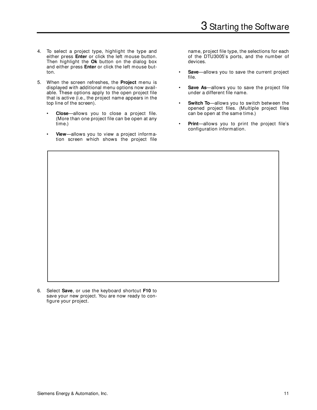 Siemens DTU3005-B manual Starting the Software 