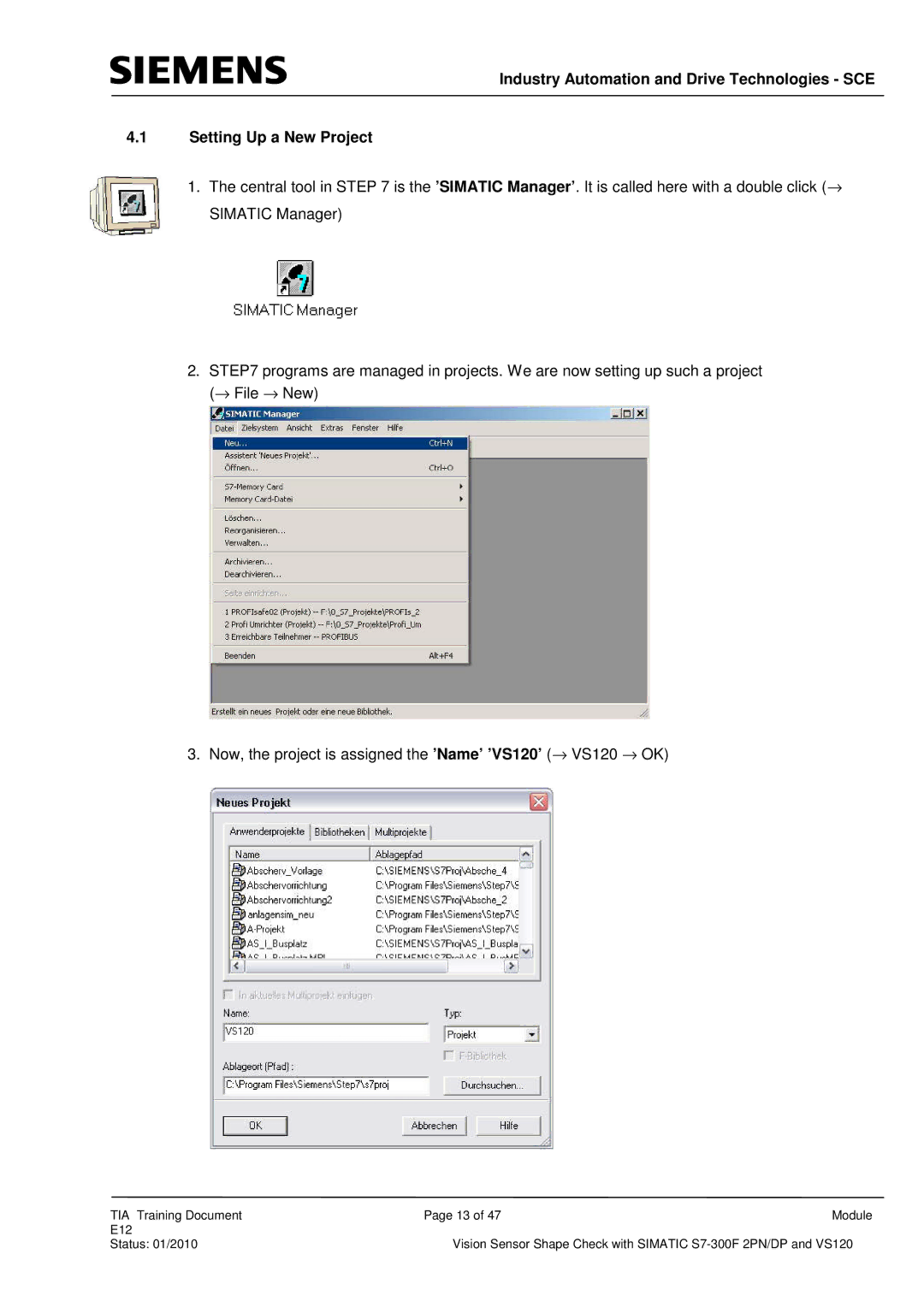 Siemens E12 manual 