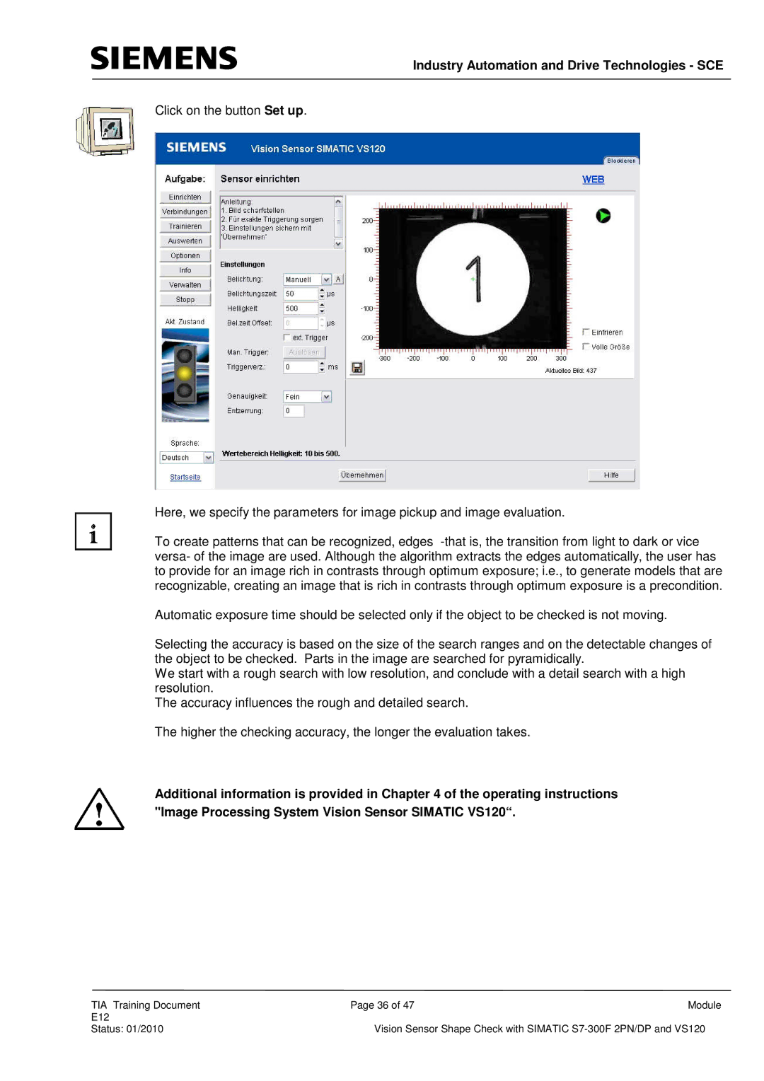 Siemens E12 manual Industry Automation and Drive Technologies SCE 