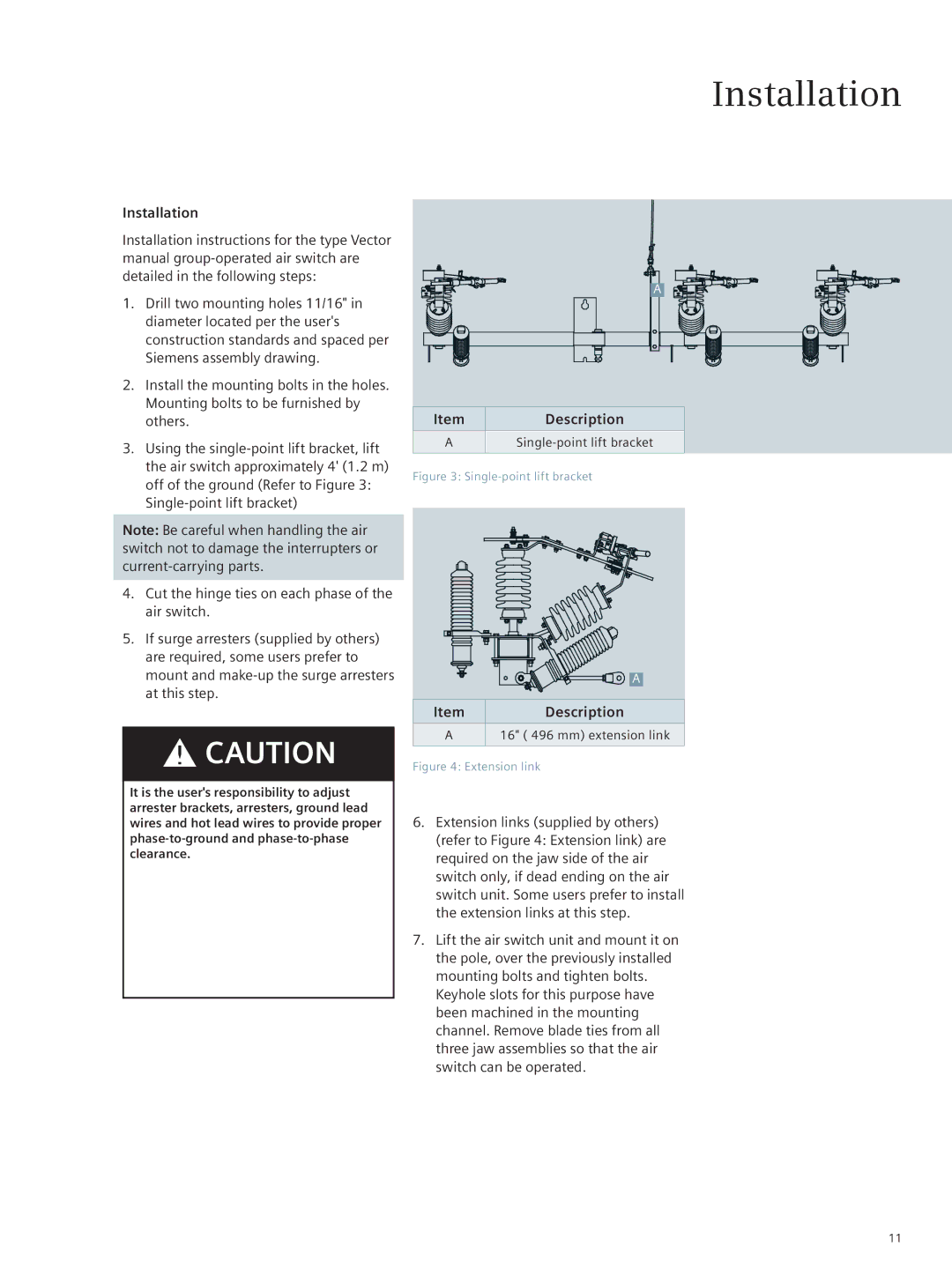 Siemens E50001-F710-A420-X-4A00 instruction manual Installation, Description 