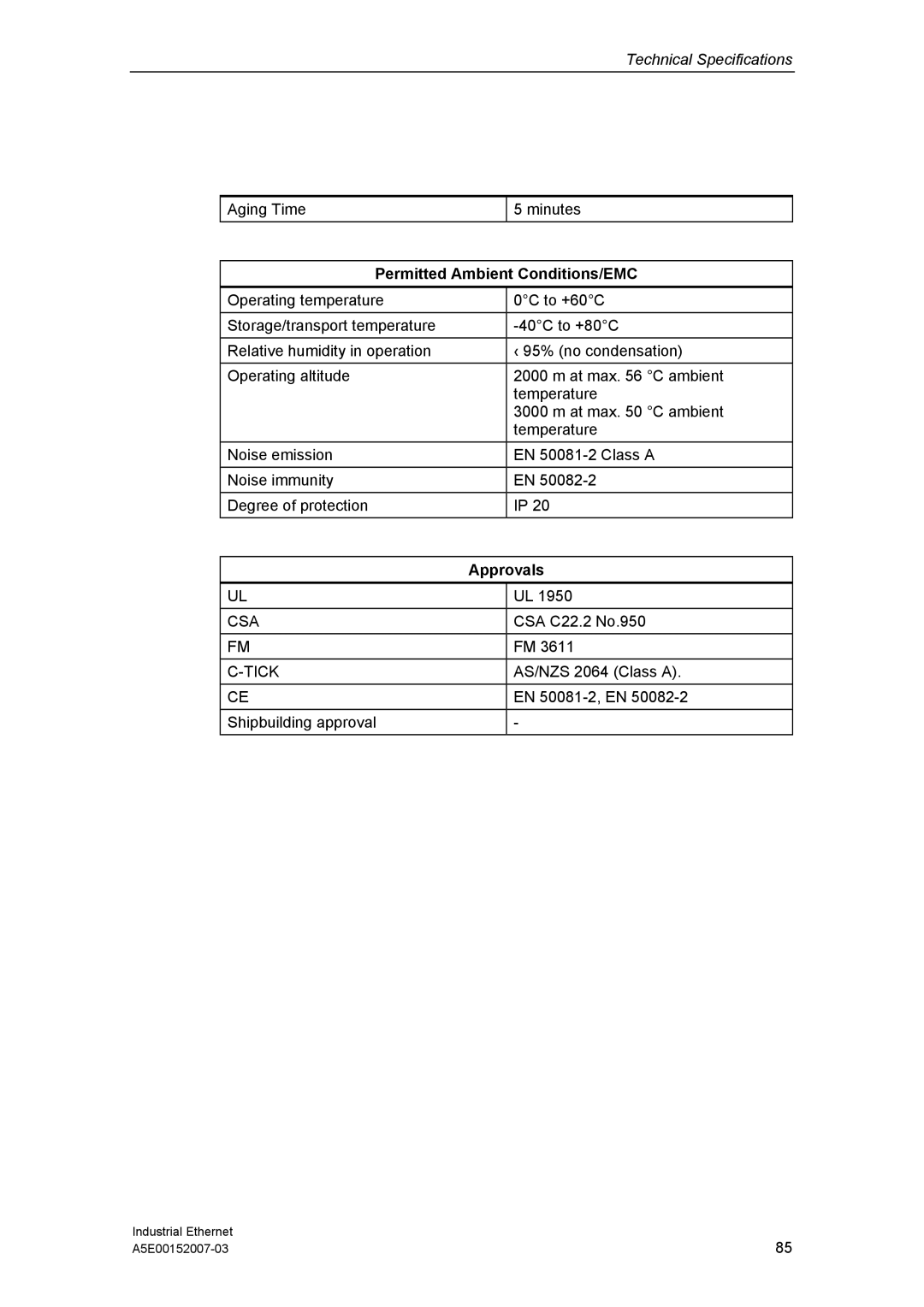 Siemens Electrical Lean Switch installation instructions Aging Time Minutes 