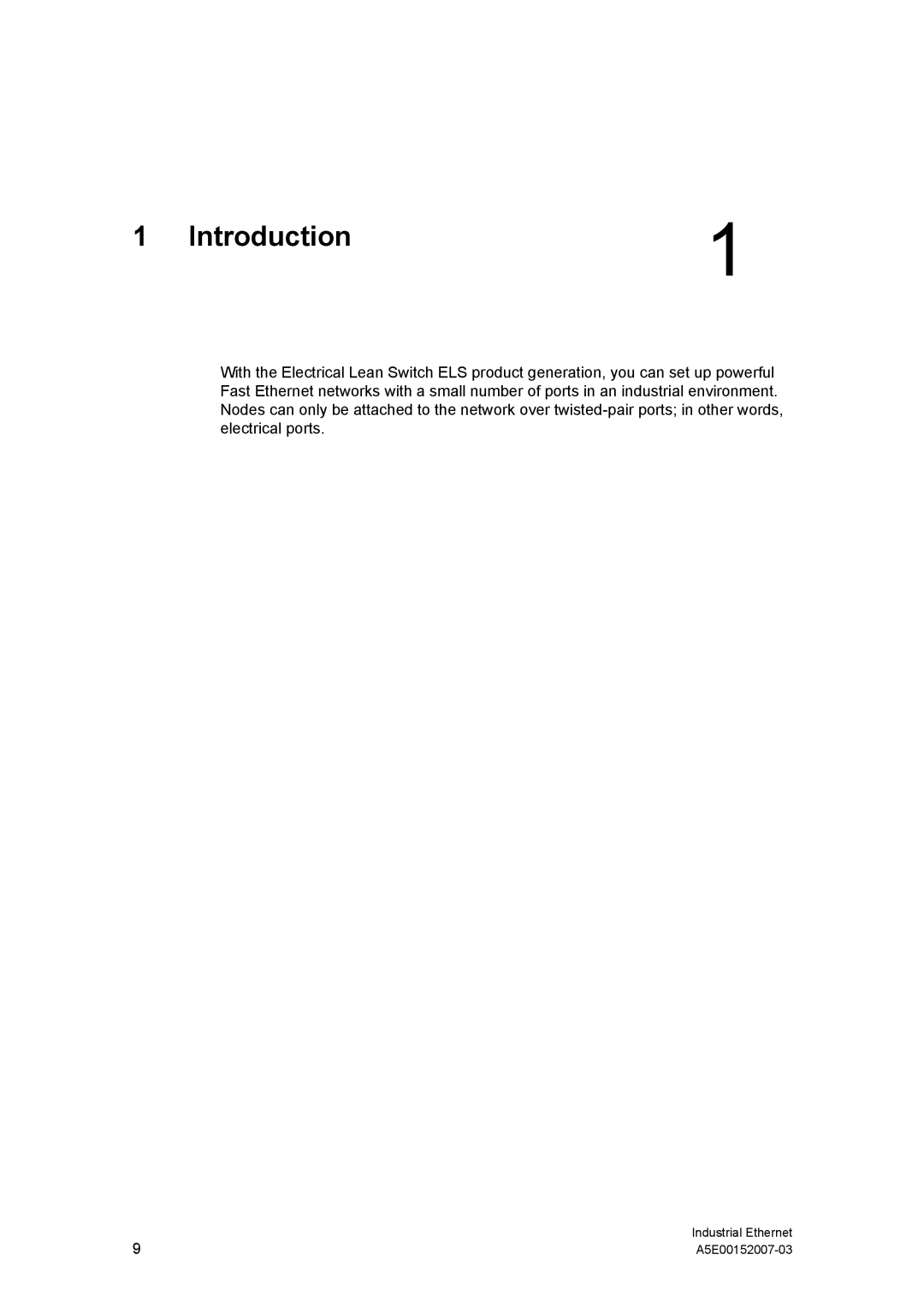 Siemens Electrical Lean Switch installation instructions Introduction 