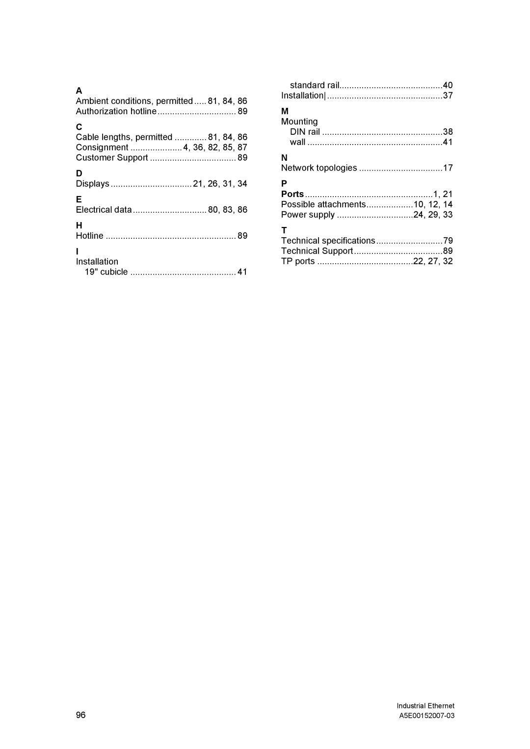 Siemens Electrical Lean Switch installation instructions Ambient conditions, permitted.... , 84 