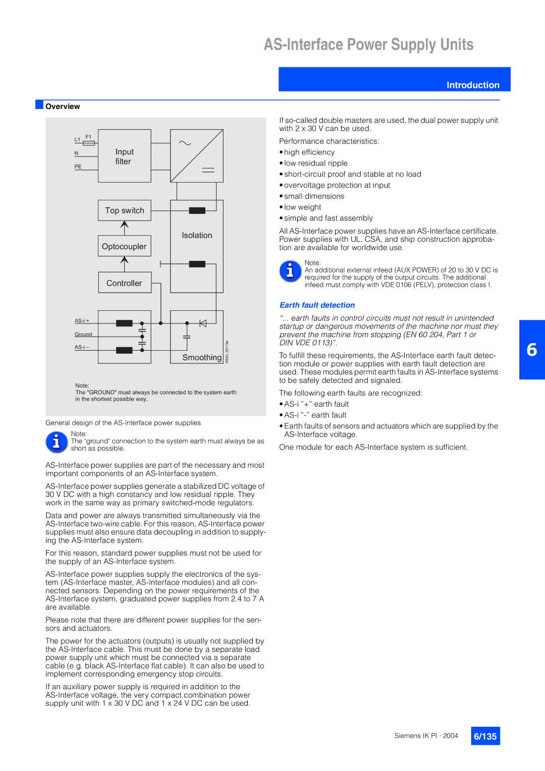 Siemens EN 50295 manual 135, Earth fault detection 