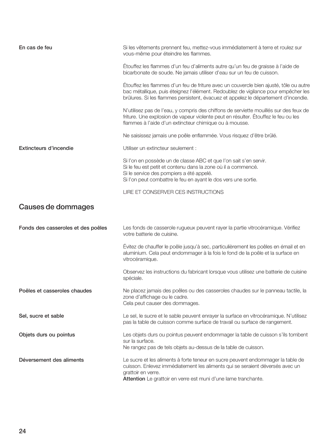 Siemens ET 97..UC, ET 77..UC manual Causs ommags 