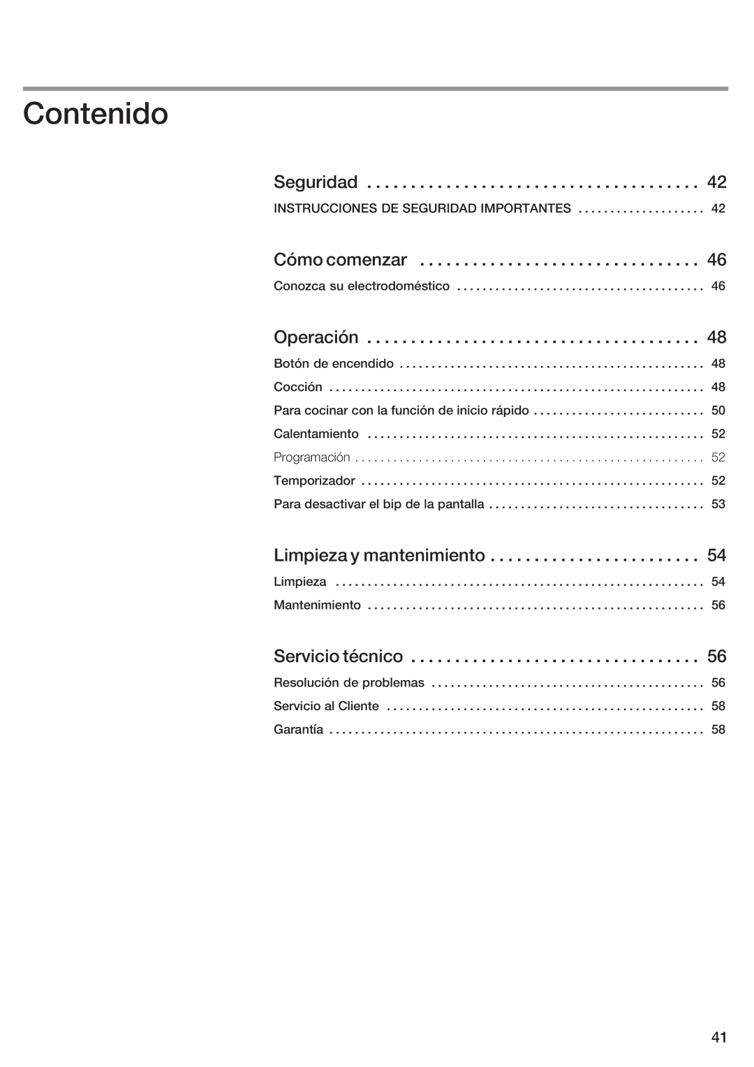 Siemens ET 77..UC, ET 97..UC manual Contenido 