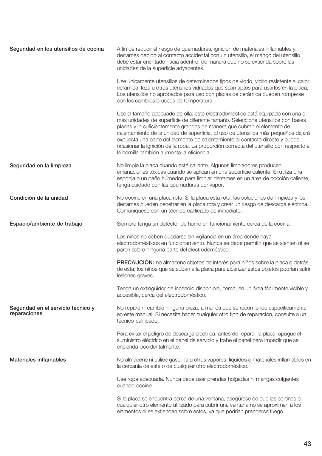 Siemens ET 77..UC, ET 97..UC manual Precaución 