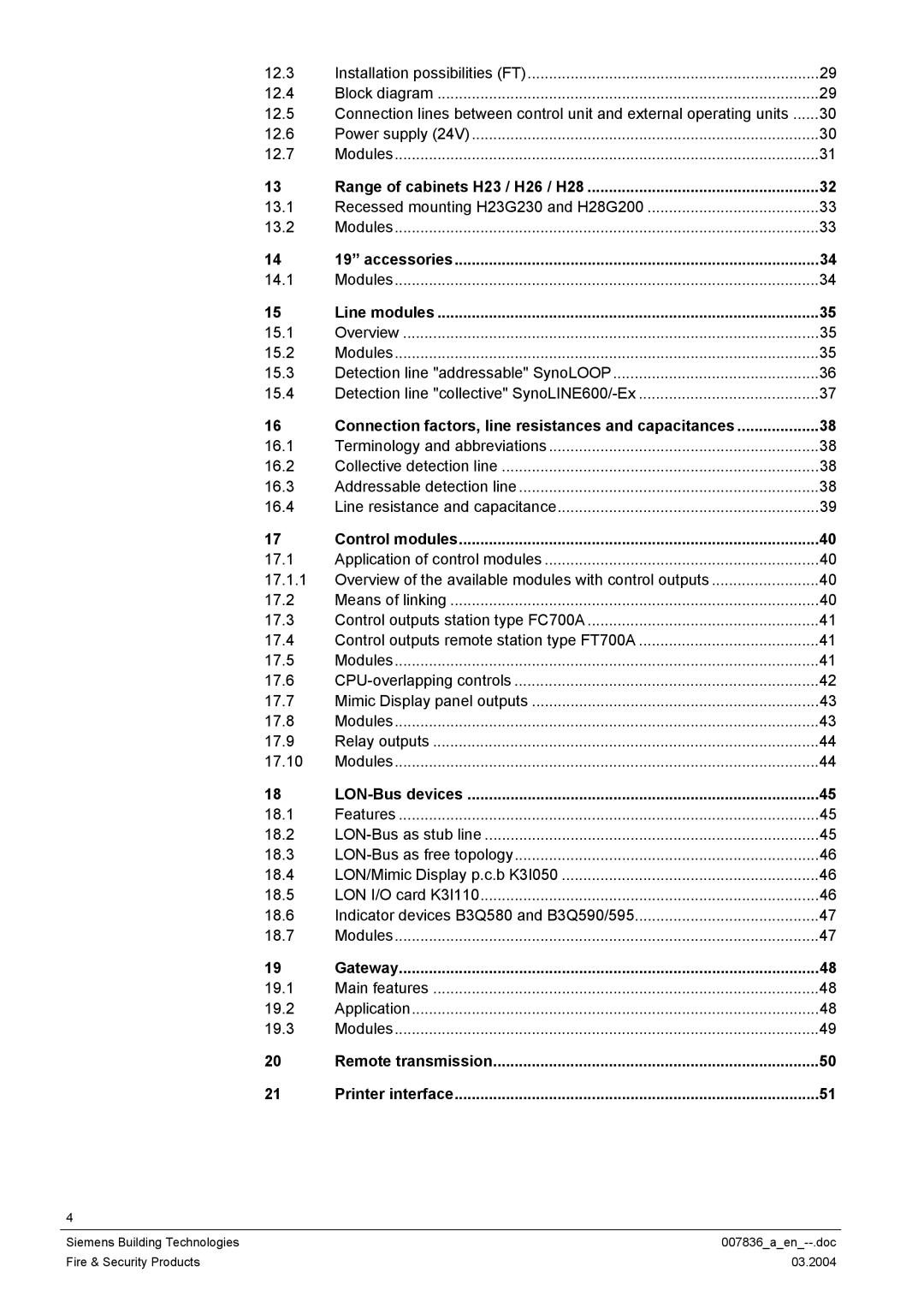 Siemens FC700A manual 12.3 