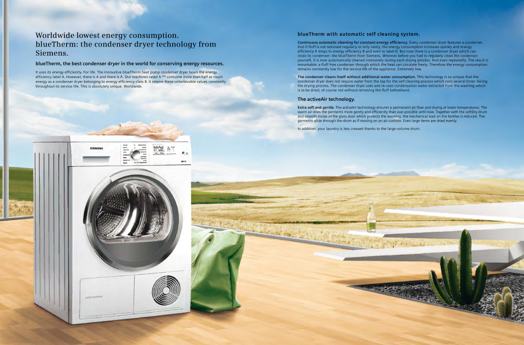 Siemens full range of siemens home appliances, 2012/gcc manual BlueTherm with automatic self cleaning system 