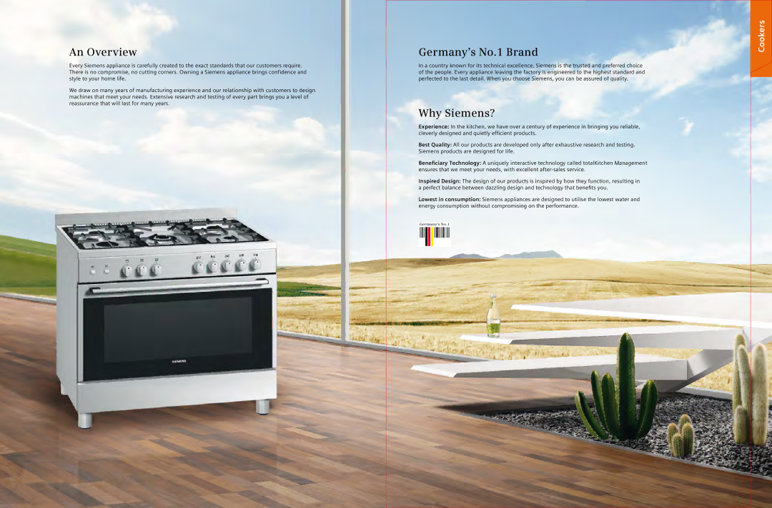 Siemens 2012/gcc, full range of siemens home appliances manual An Overview, Germany’s No.1 Brand, Why Siemens? 