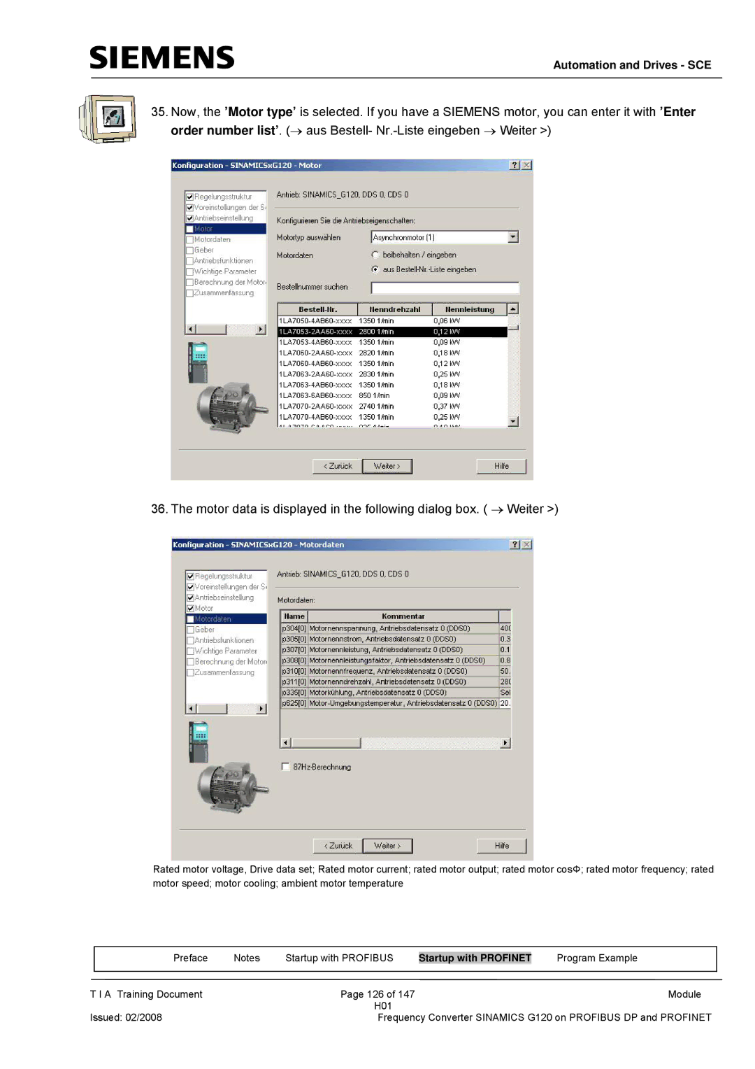 Siemens G120 manual Automation and Drives SCE 