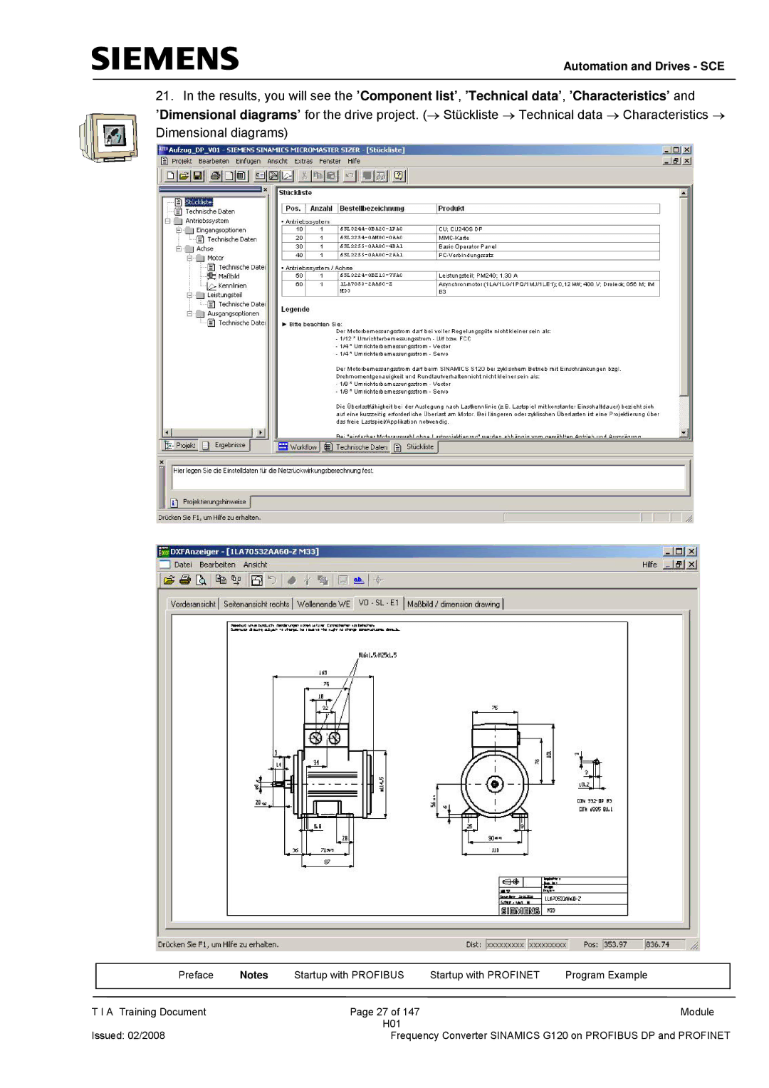 Siemens G120 manual Automation and Drives SCE 