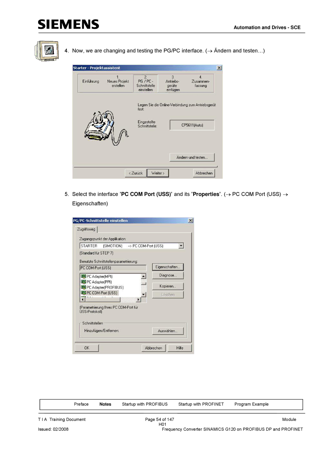 Siemens G120 manual Automation and Drives SCE 