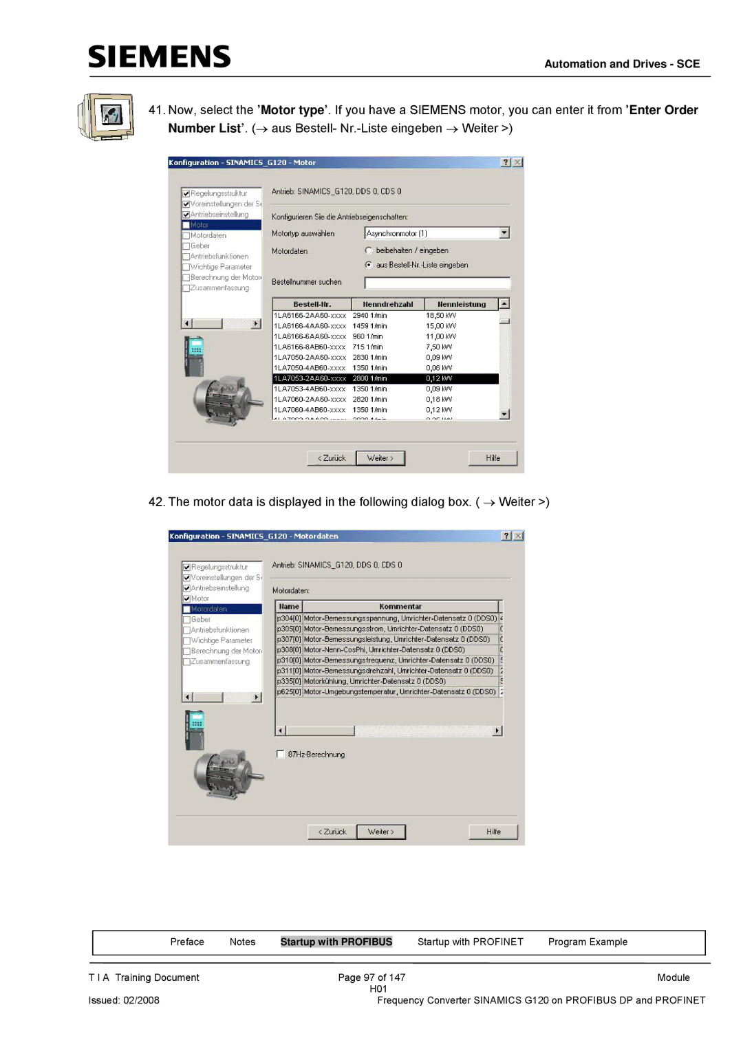 Siemens G120 manual Automation and Drives SCE 