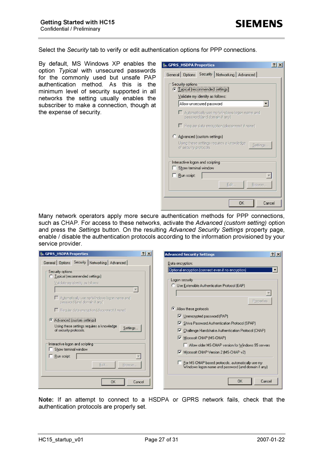 Siemens manual Getting Started with HC15 