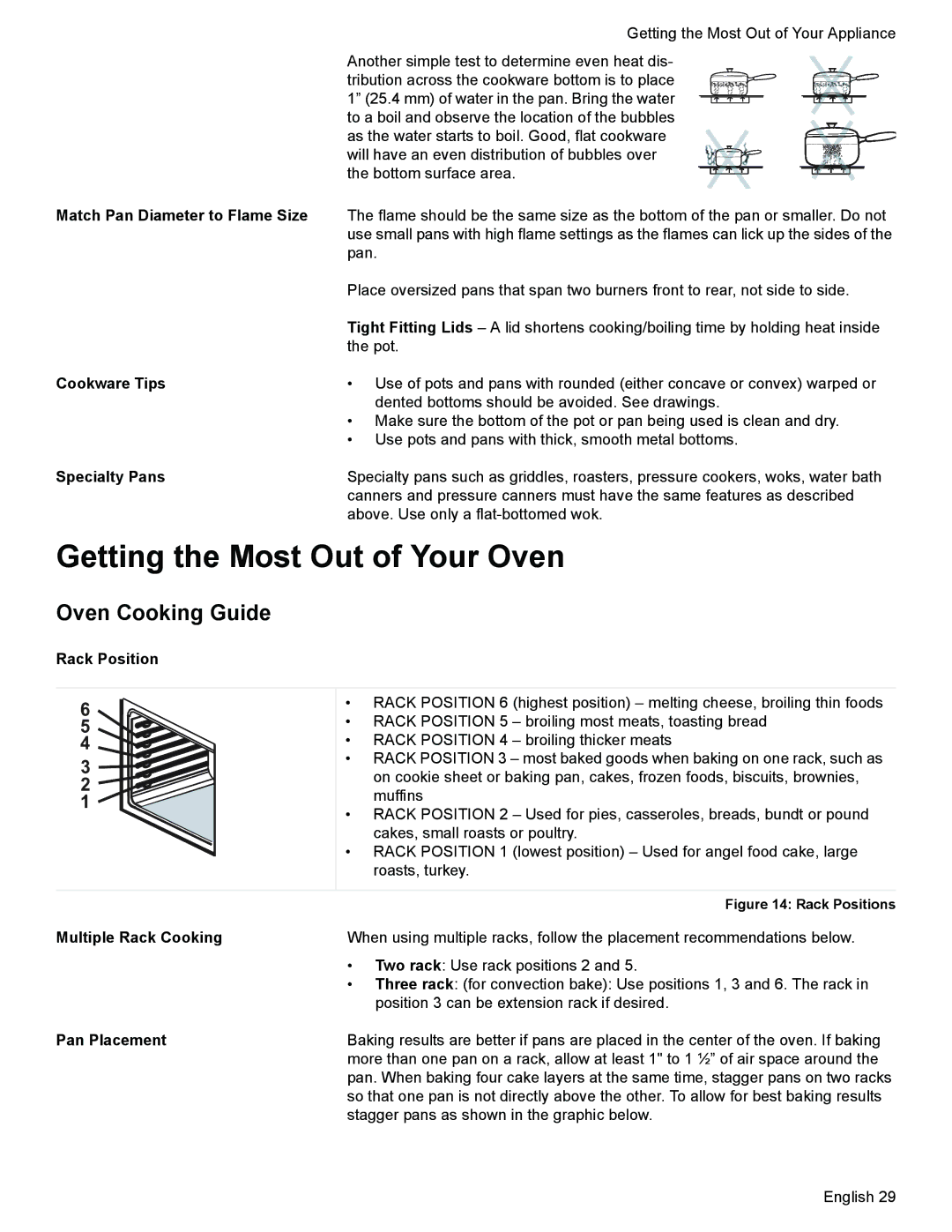 Siemens HD2525U, HD2528U manual Getting the Most Out of Your Oven, Oven Cooking Guide 