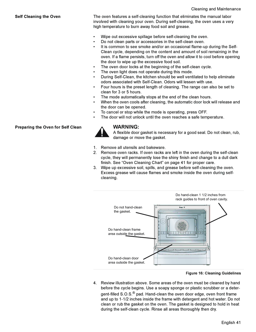 Siemens HD2525U, HD2528U manual Self Cleaning the Oven, Preparing the Oven for Self Clean 