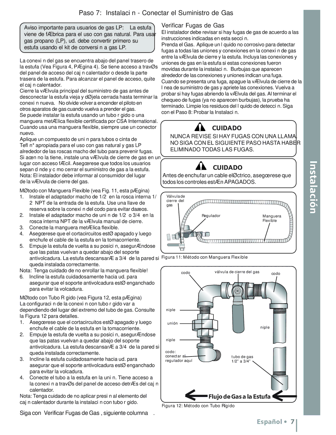 Siemens HD2525U, HD2528U Seguridad Preparación, Paso 7 Instalación Conectar el Suministro de Gas, Verificar Fugas de Gas 