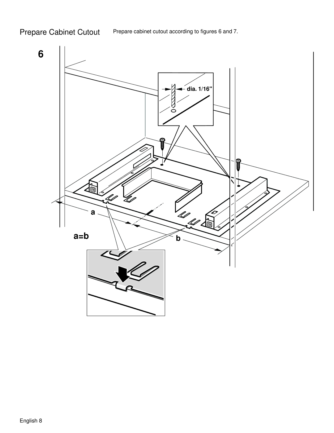 Siemens HF25C530 installation manual Prepare Cabinet Cutout 