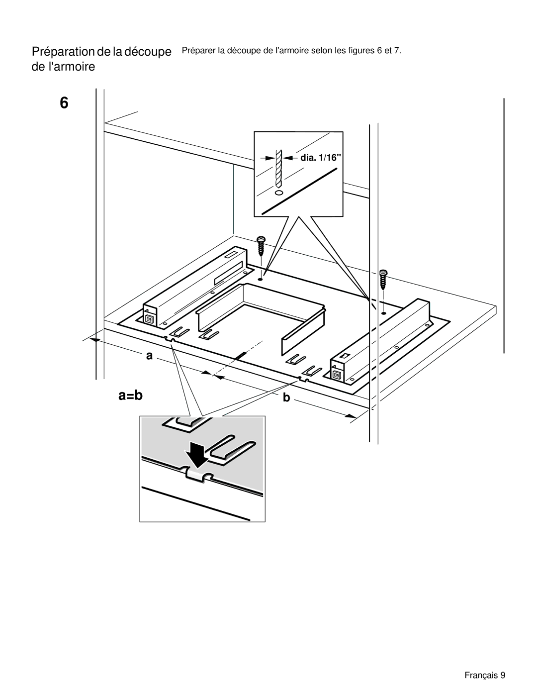 Siemens HF25C530 installation manual De larmoire 