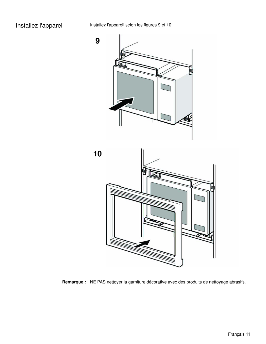 Siemens HF25C530 installation manual Installez lappareil 