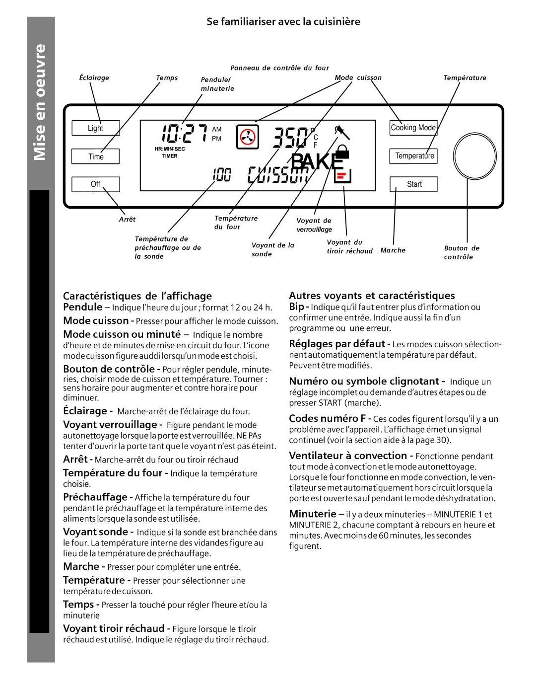 Siemens HG2515UC De cuisson Mise en oeuvre, Entretien et nettoyage Surface Aide, Se familiariser avec la cuisinière 