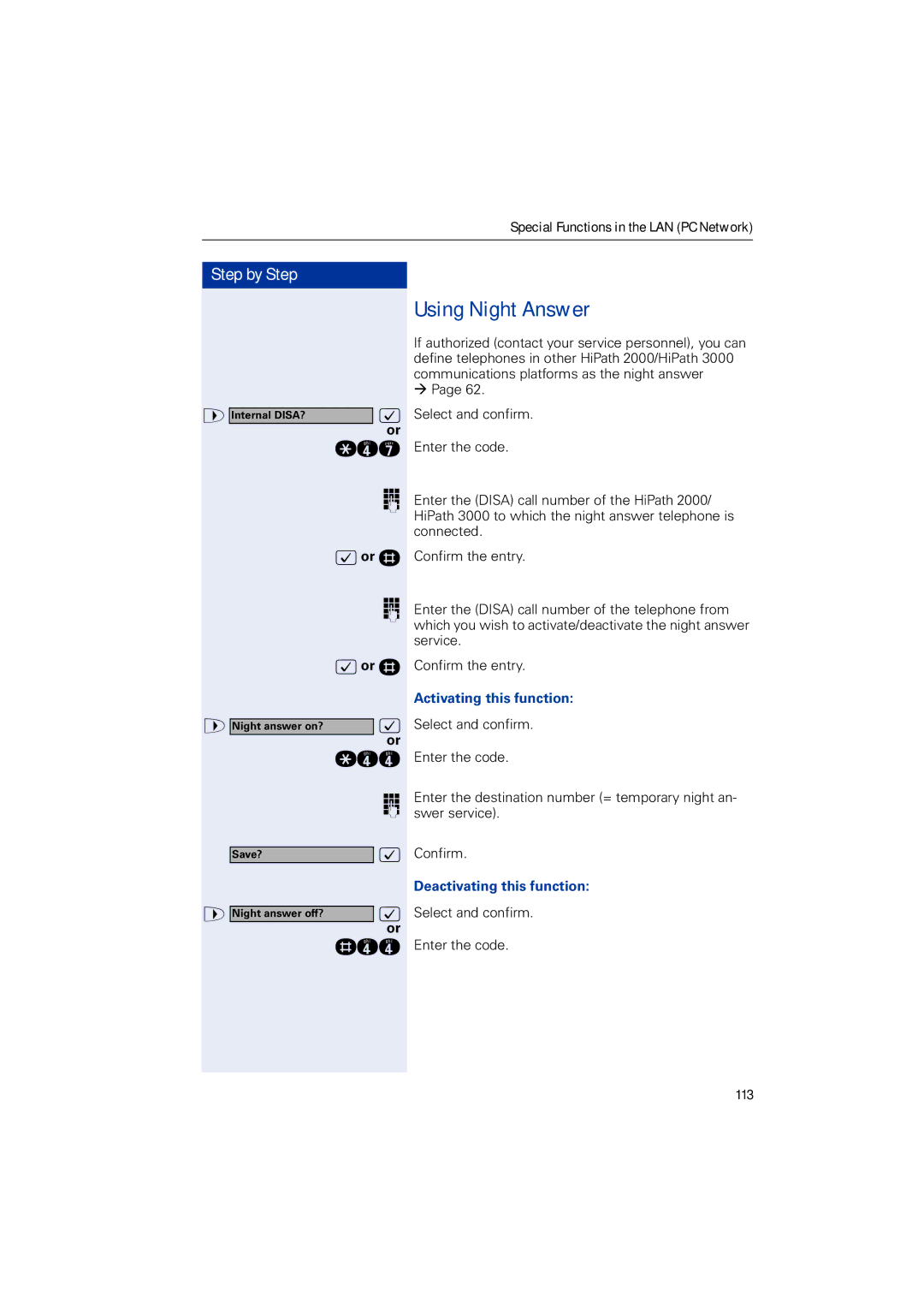 Siemens HIPATH 3000, HIPATH 2000, HIPATH 5000 operating instructions Rhh 