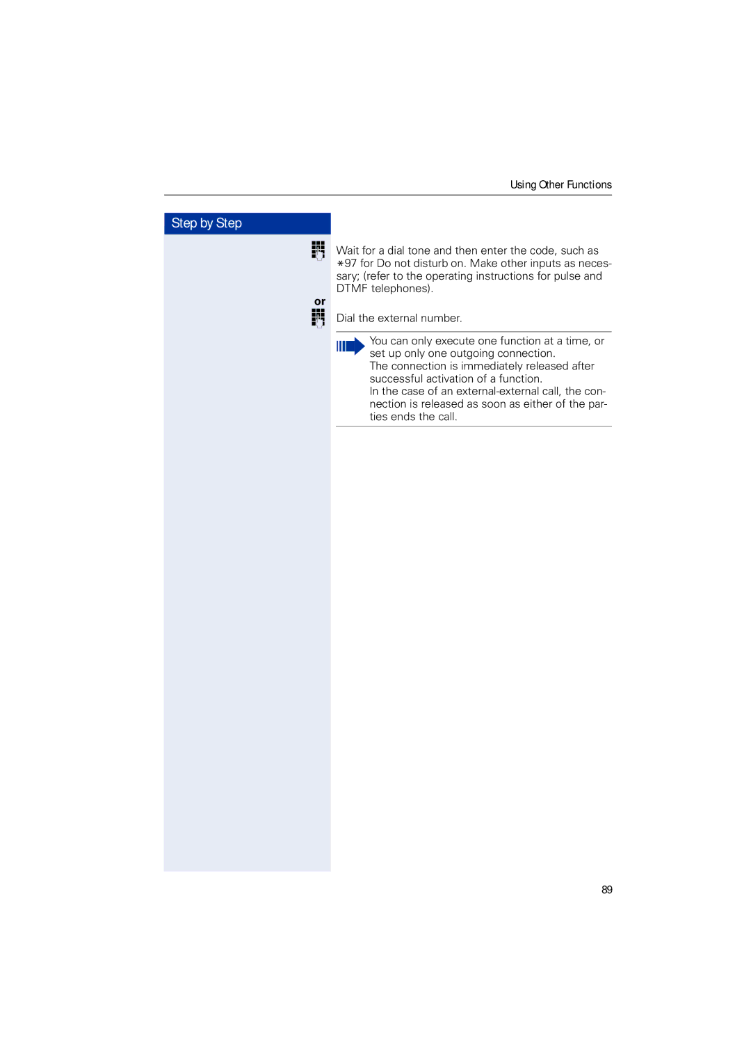 Siemens HIPATH 3000, HIPATH 2000, HIPATH 5000 operating instructions Step by Step 