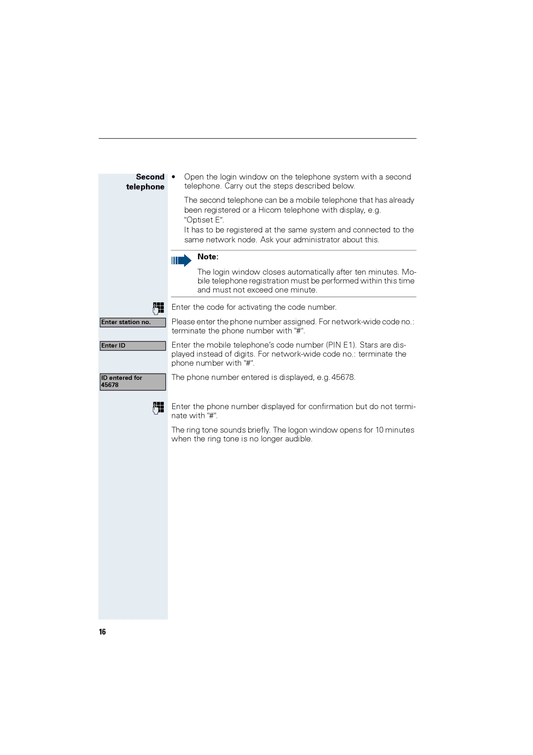 Siemens HiPath 4000 operating instructions Second telephone 