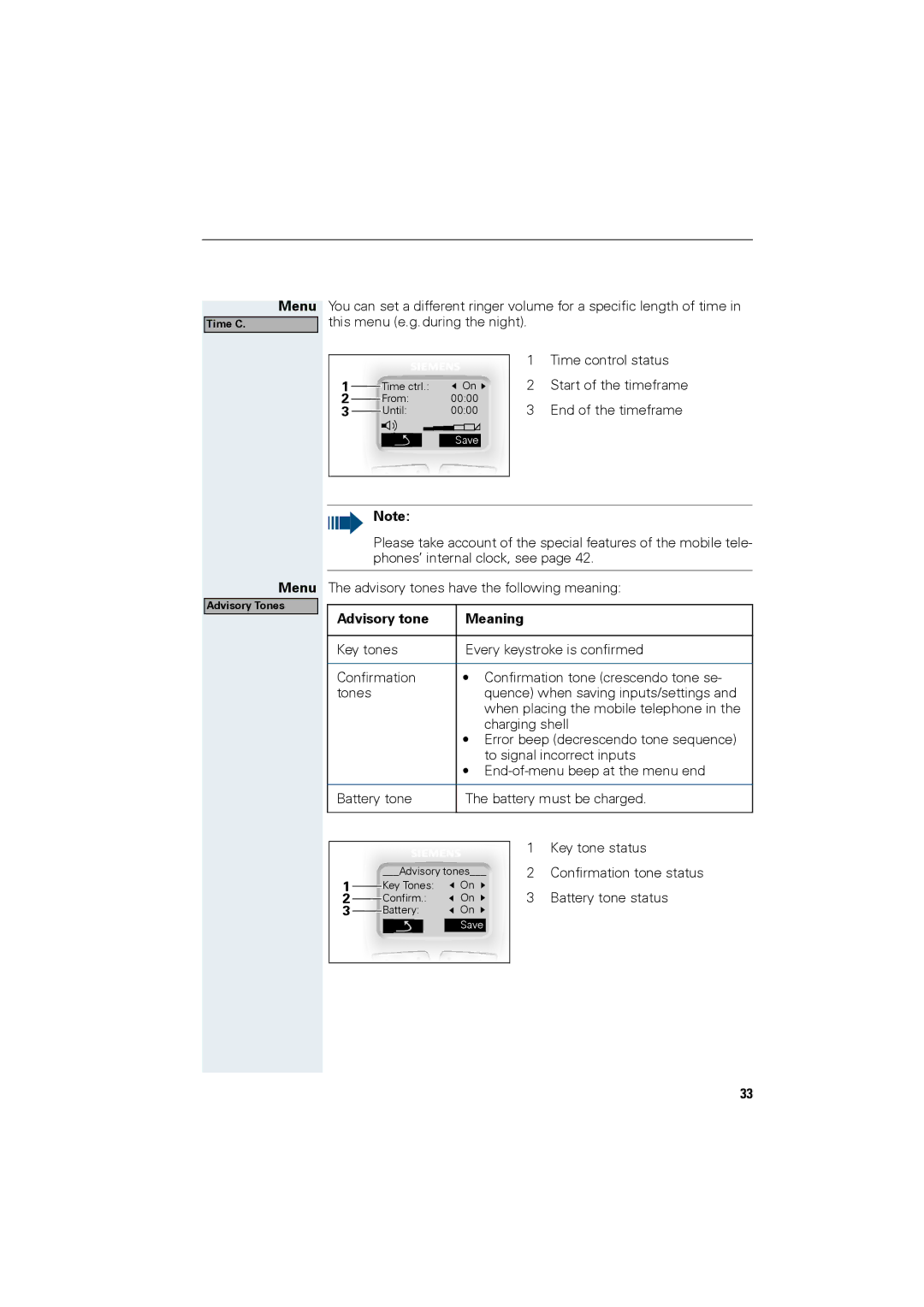 Siemens HiPath 4000 operating instructions Advisory tone Meaning 