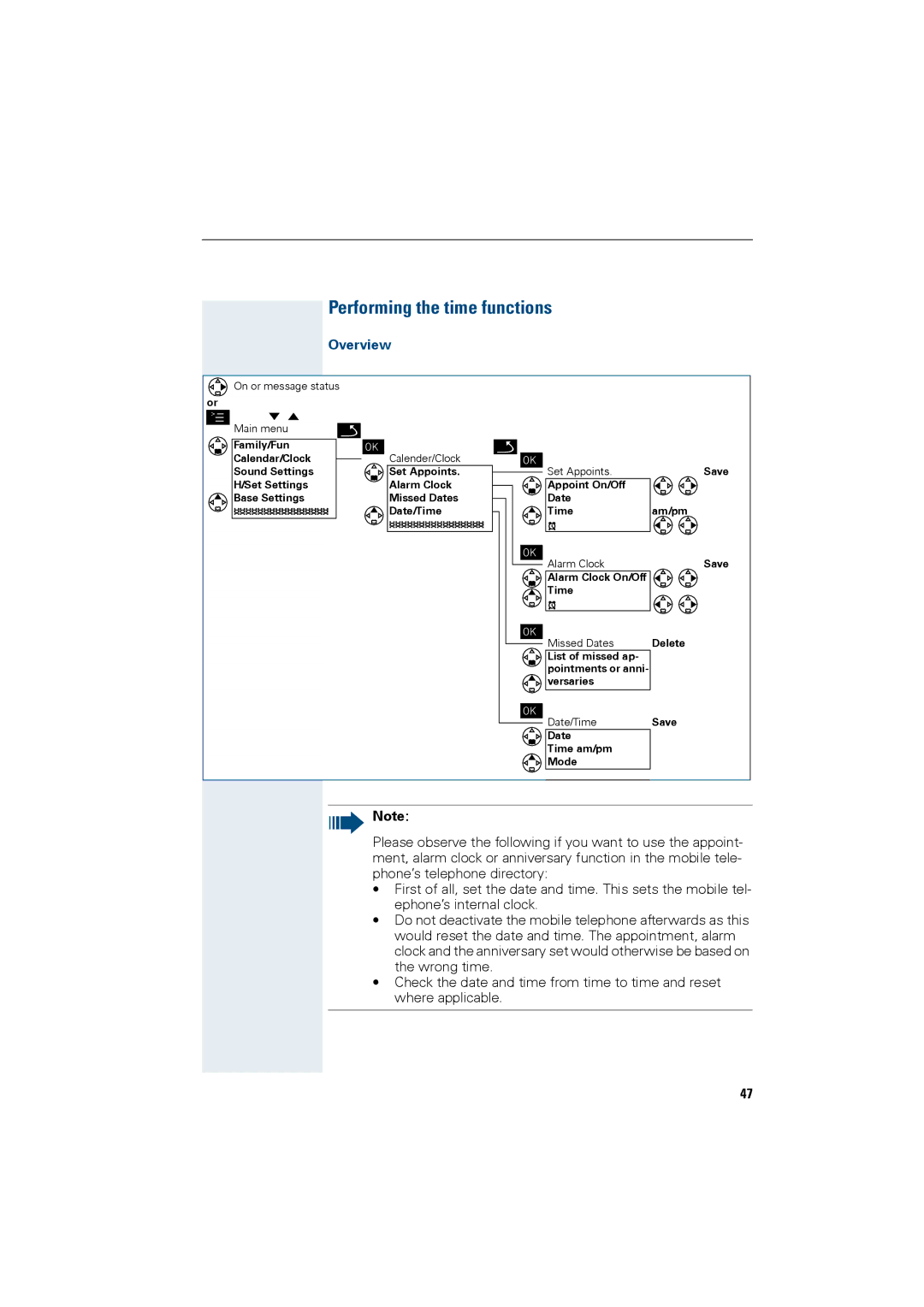 Siemens HiPath 4000 operating instructions Performing the time functions 