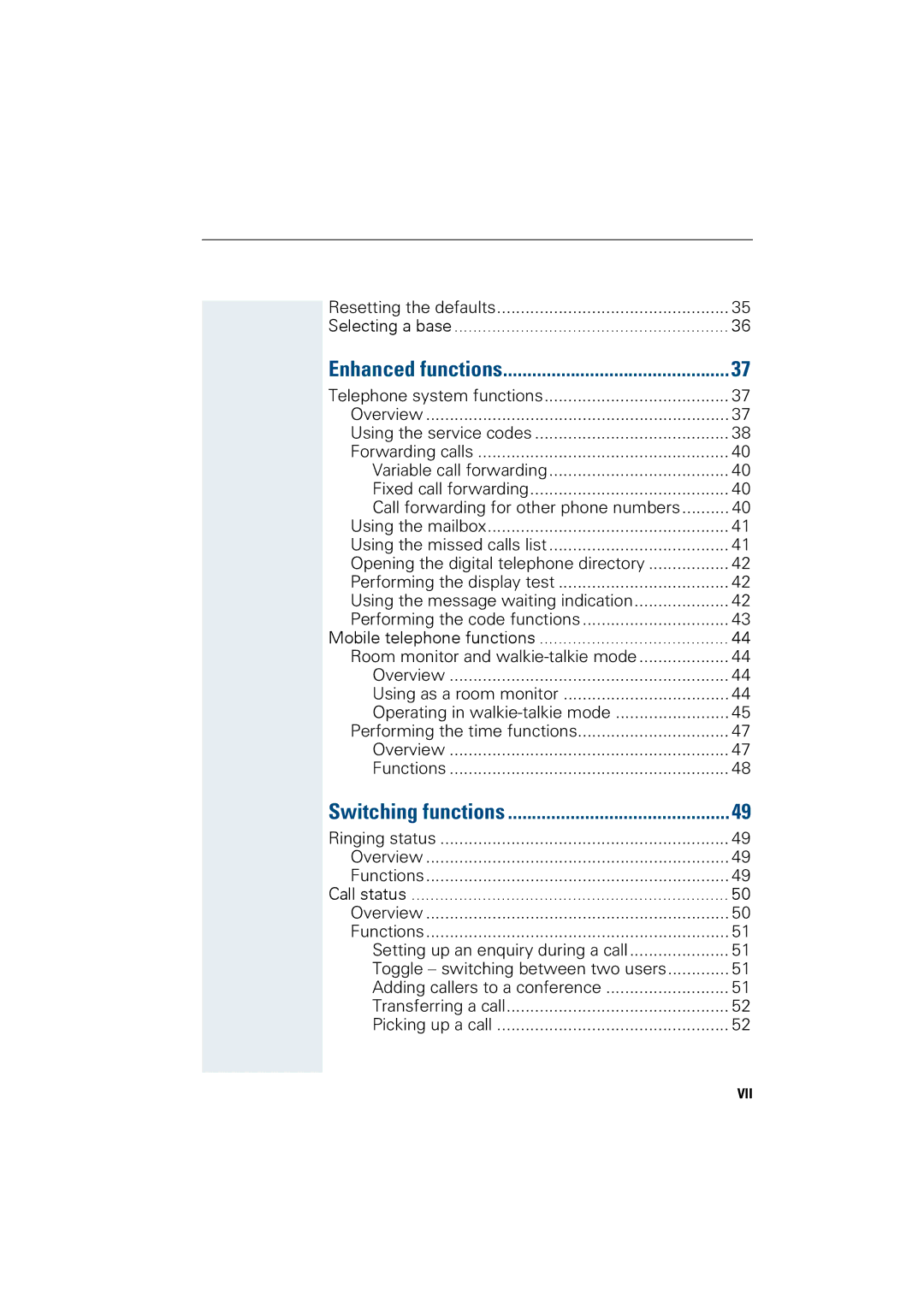 Siemens HiPath 4000 operating instructions Enhanced functions, Switching functions 