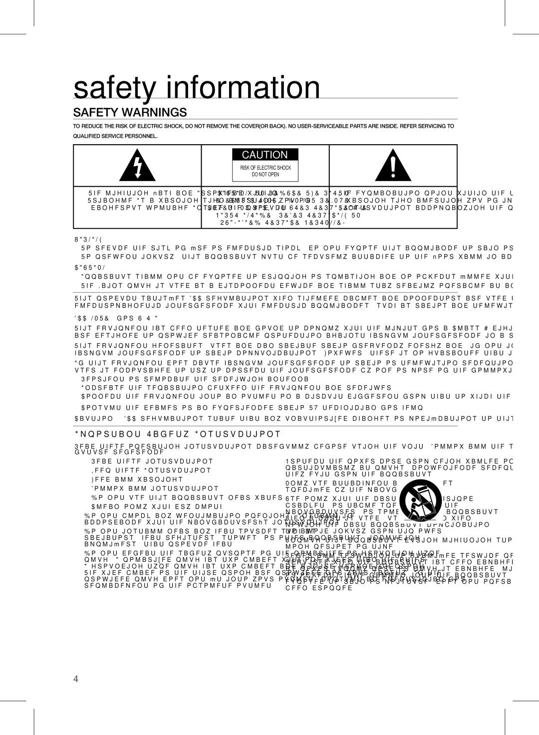 Siemens HW-D450 user manual Safety information, Safety Warnings 