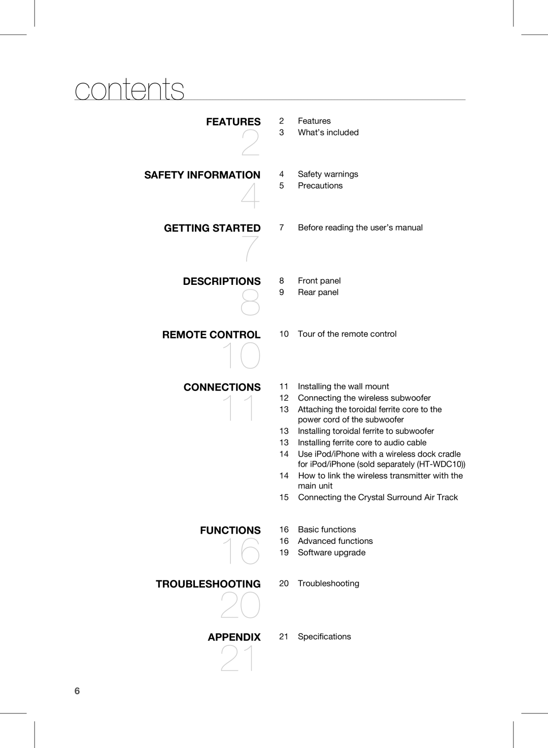 Siemens HW-D450 user manual Contents 