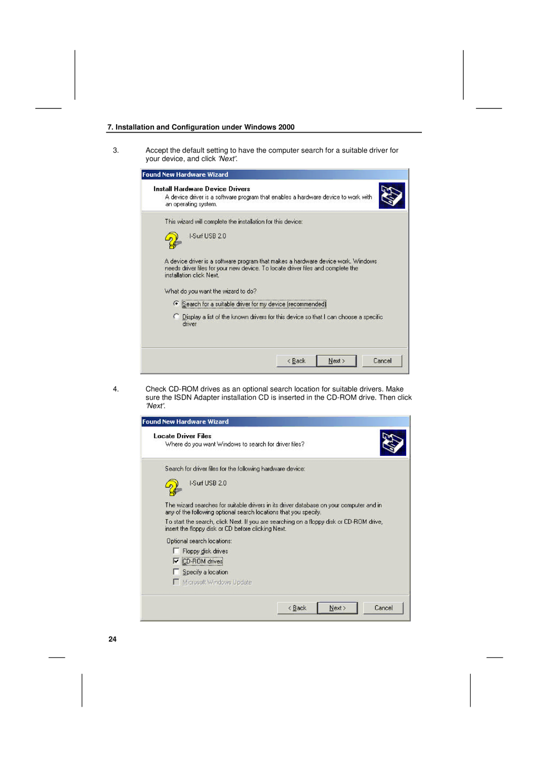 Siemens I-SURF manual Installation and Configuration under Windows 