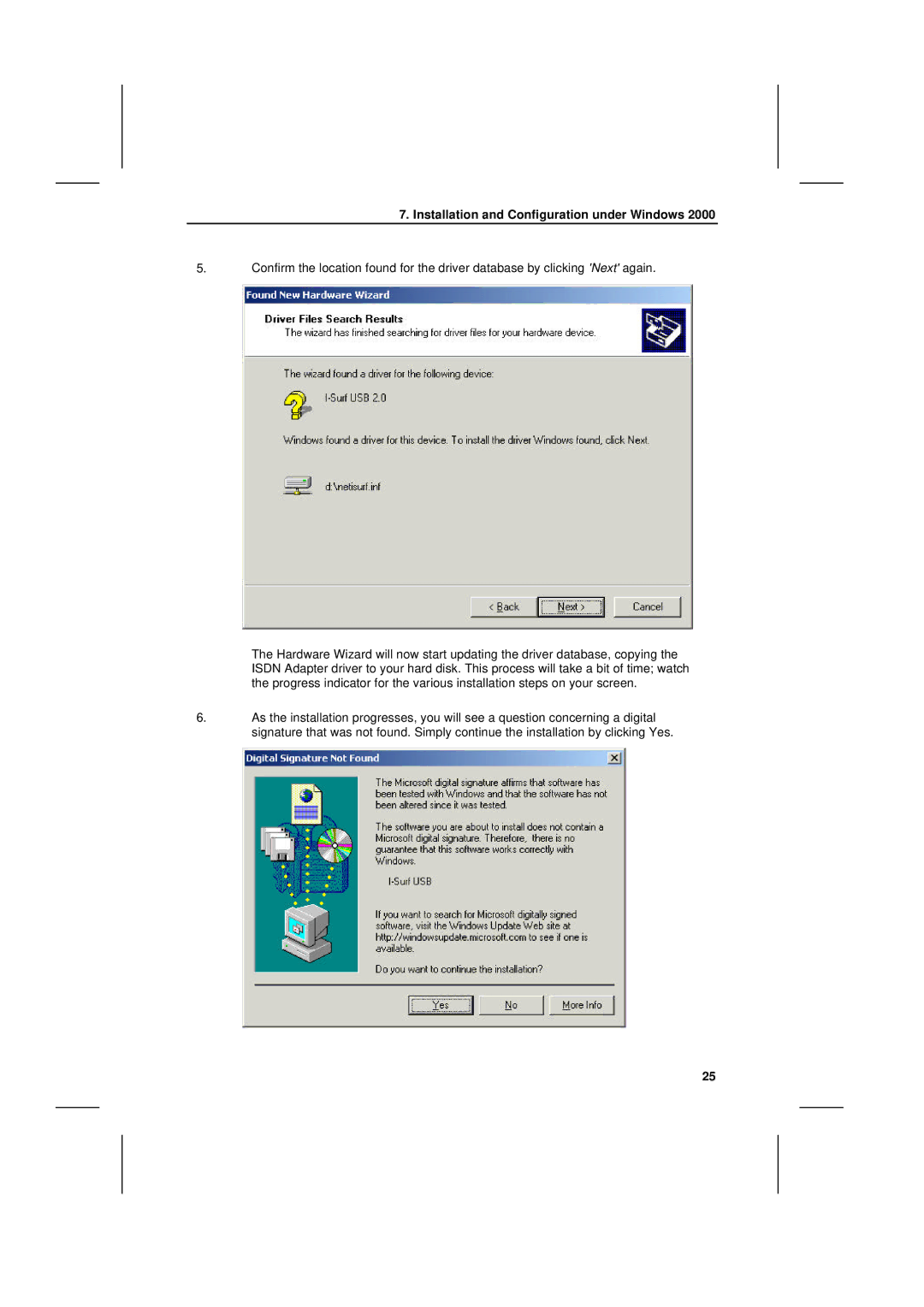 Siemens I-SURF manual Installation and Configuration under Windows 