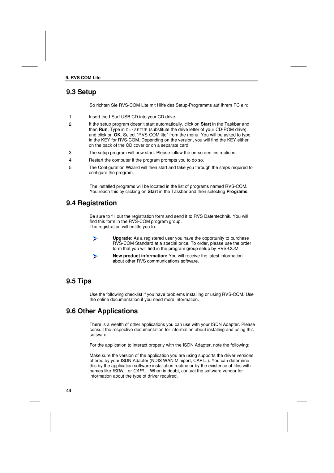 Siemens I-SURF manual Setup, Registration, Tips, Other Applications 