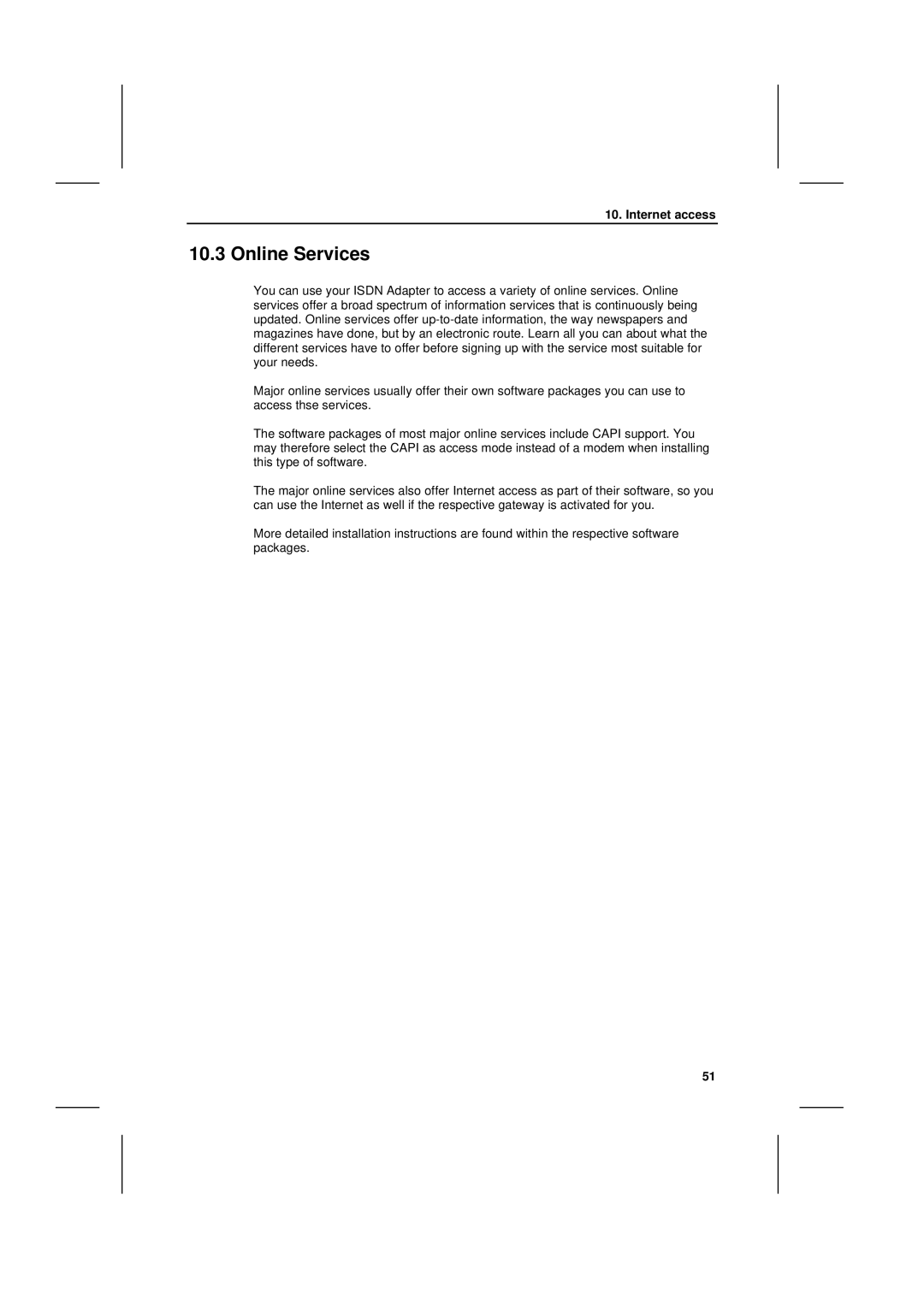 Siemens I-SURF manual Online Services 