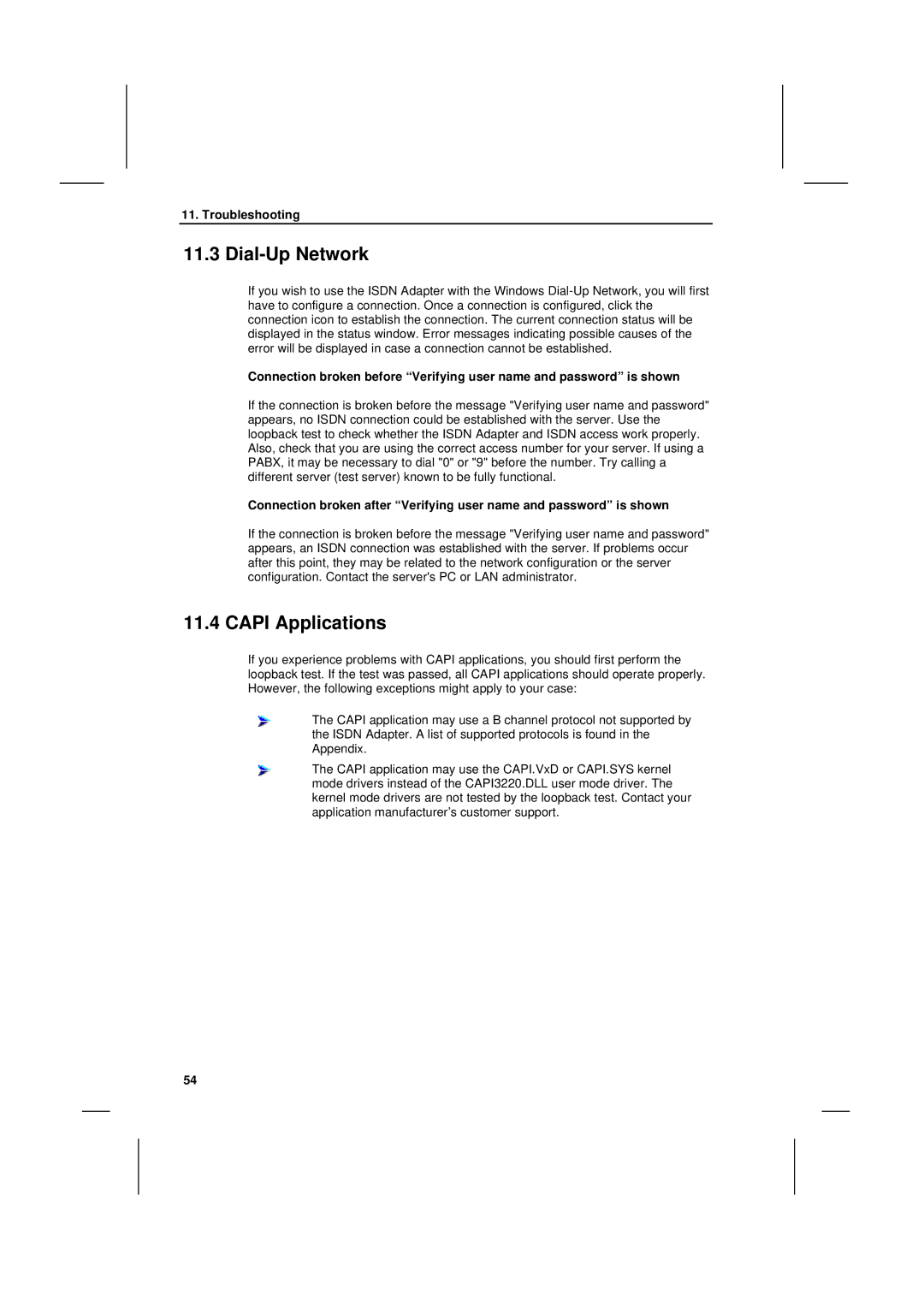 Siemens I-SURF manual Dial-Up Network, Capi Applications 