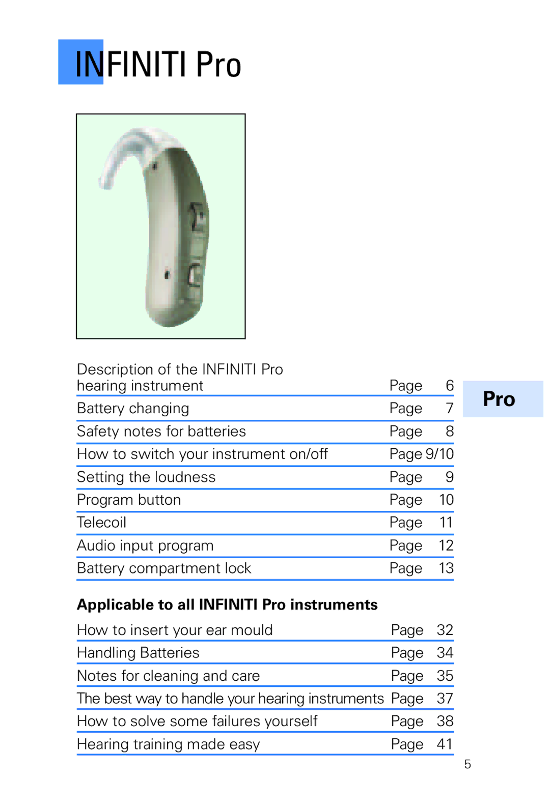 Siemens INFINITI Pro manual Infiniti Pro 