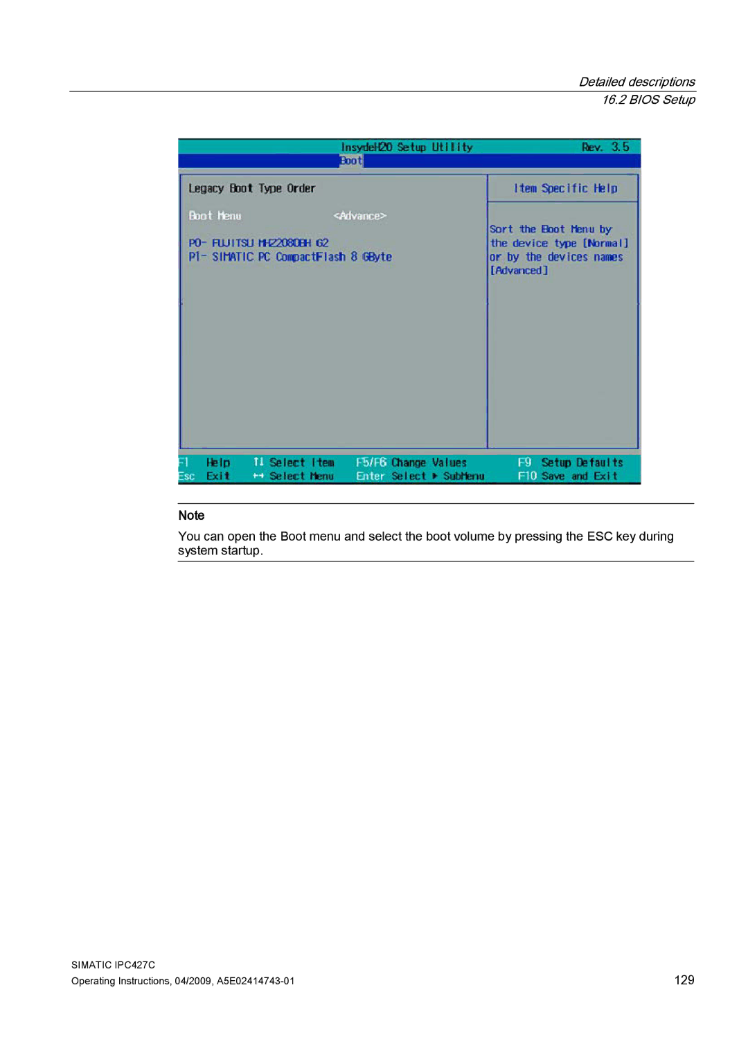 Siemens IPC427C manual 129 