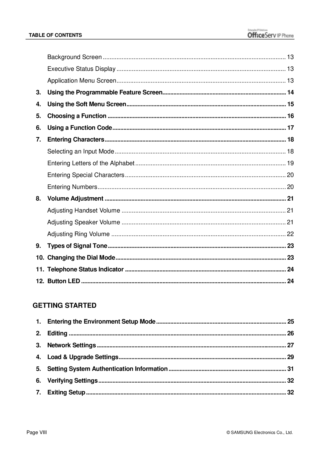 Siemens ITP-5012L manual Getting Started 