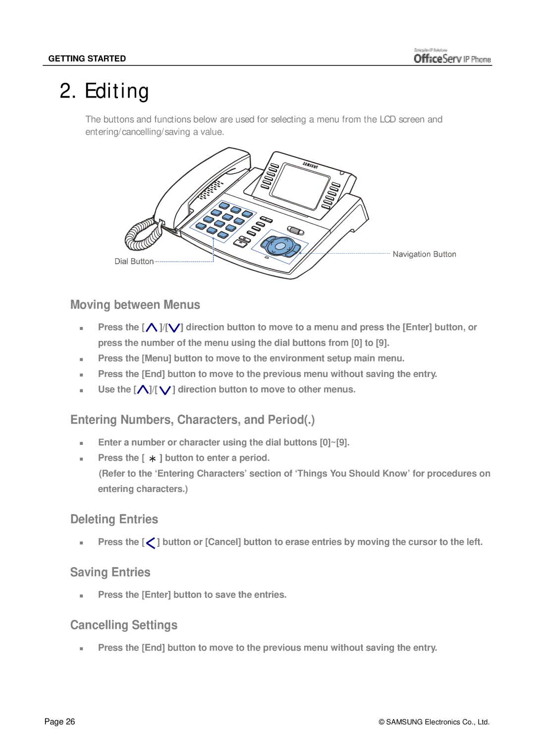 Siemens ITP-5012L manual Editing 