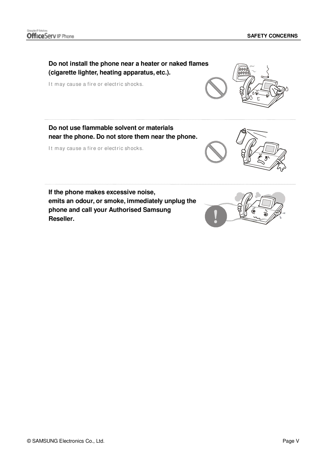 Siemens ITP-5012L manual It may cause a fire or electric shocks 