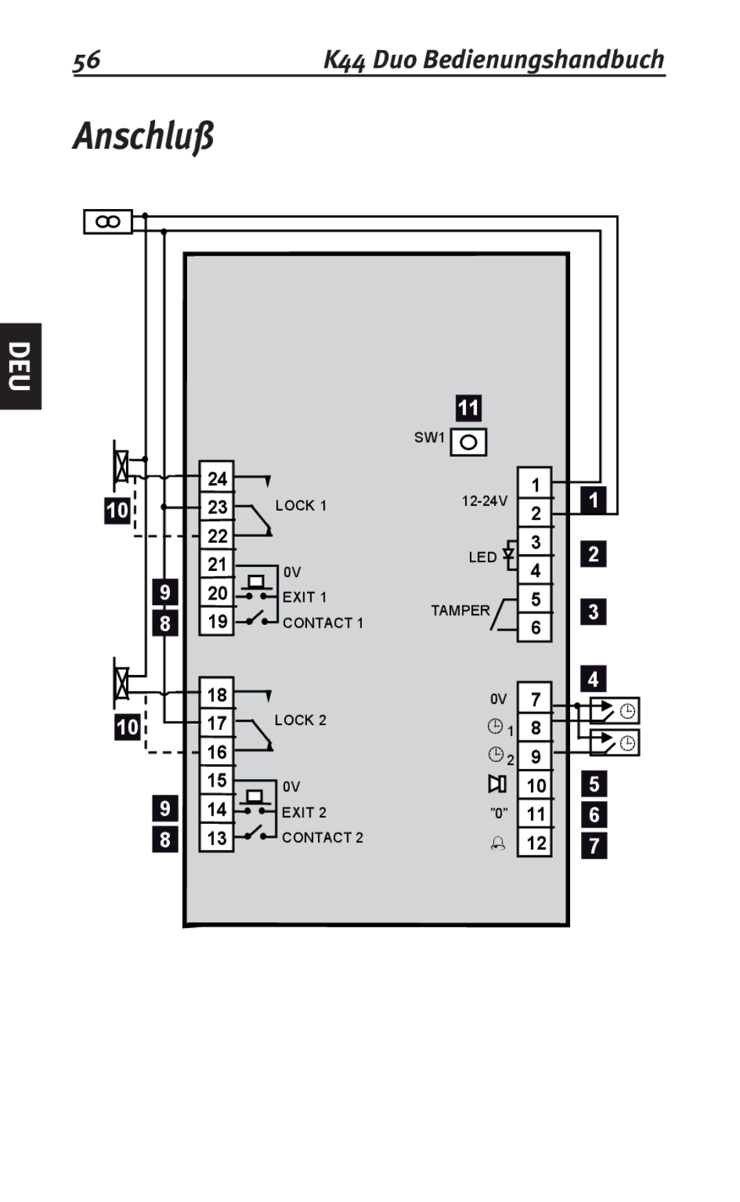 Siemens K44 user manual Anschluß 