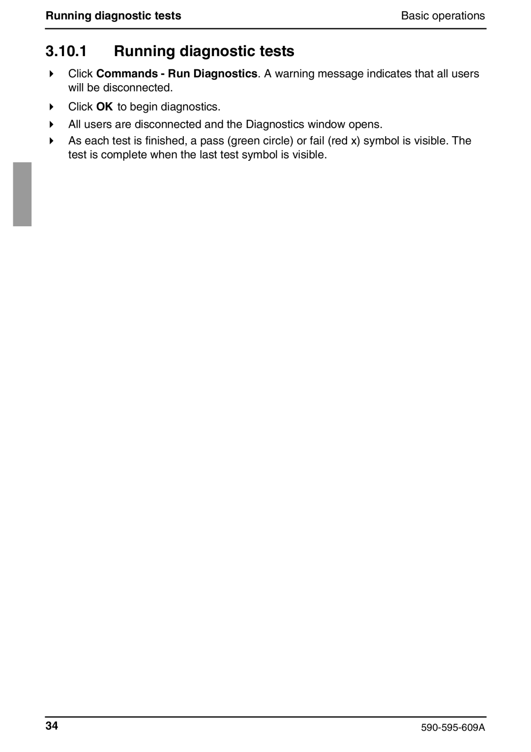 Siemens KVM s2-0411 manual Running diagnostic tests 